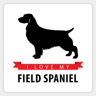 I Love My Field Spaniel Sticker